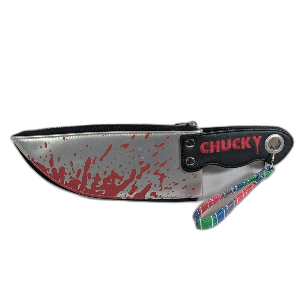 Spencer's Chucky Cleaver Knife Wristlet Clutch Bag Child's Play Horror Purse